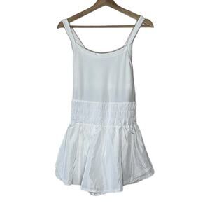 FREE PEOPLE MOVEMENT WAY HOME SKORT/ DRESS IN WHITE  SIZE L NWT‎